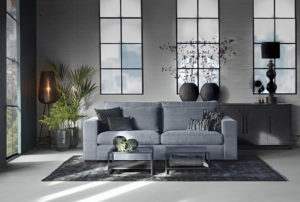 Three-seater sofa Annabelle industrial style