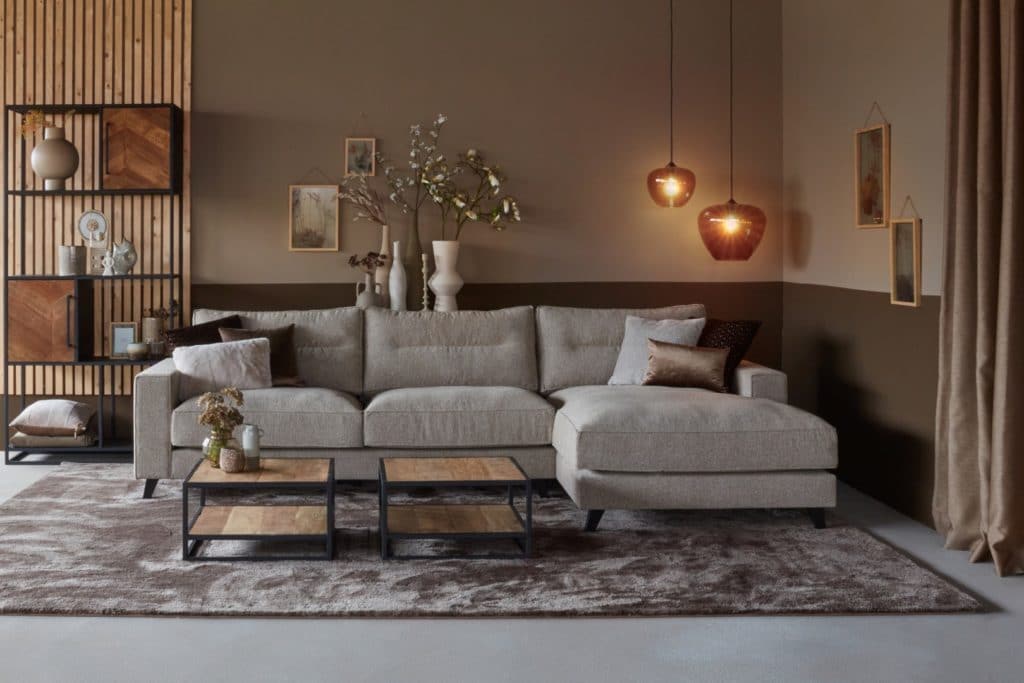 Corner sofa Cloë (with stitching seam) (large)
