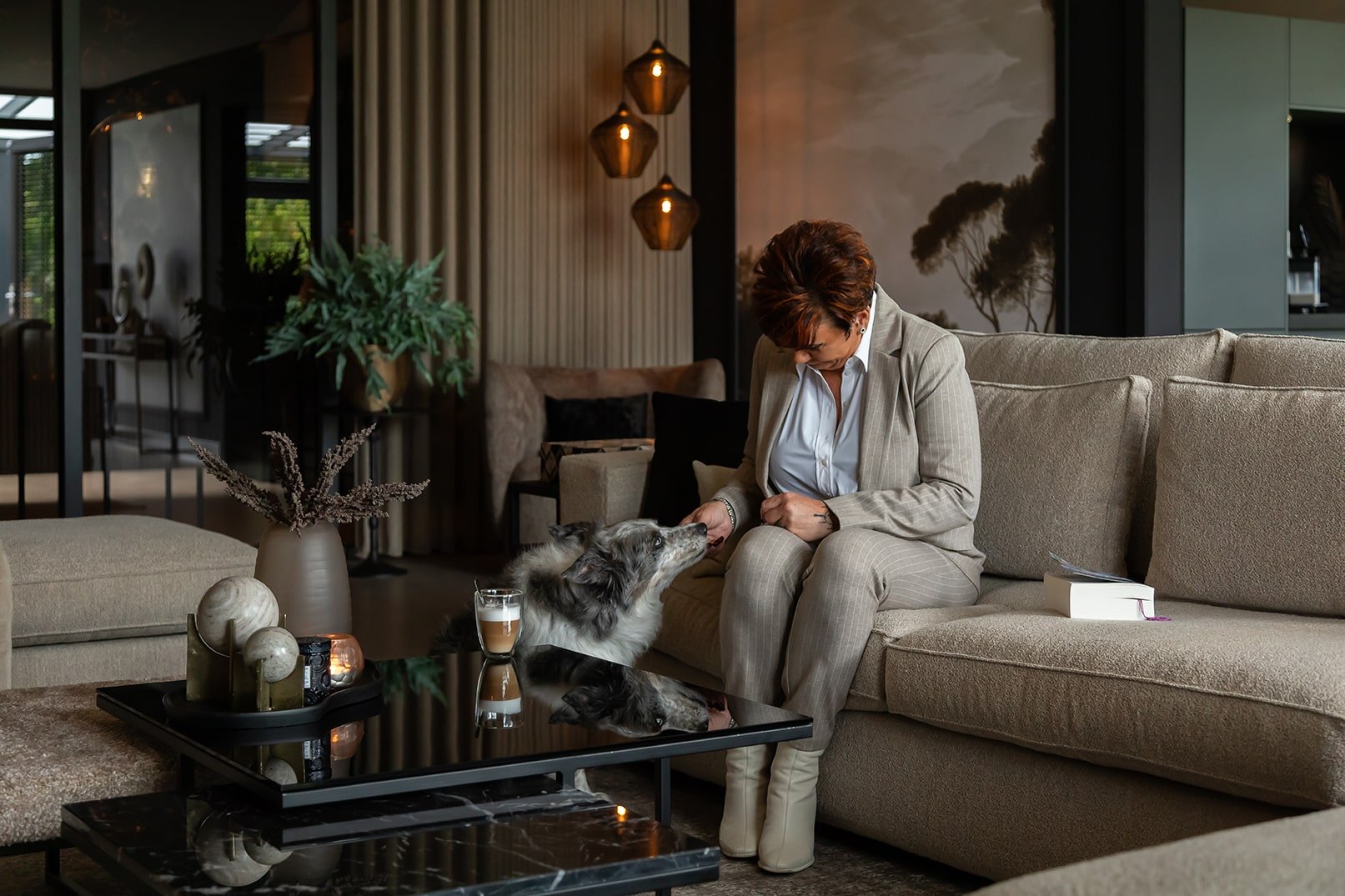 Take a look inside the warm, luxurious and personal home of Carolien and John