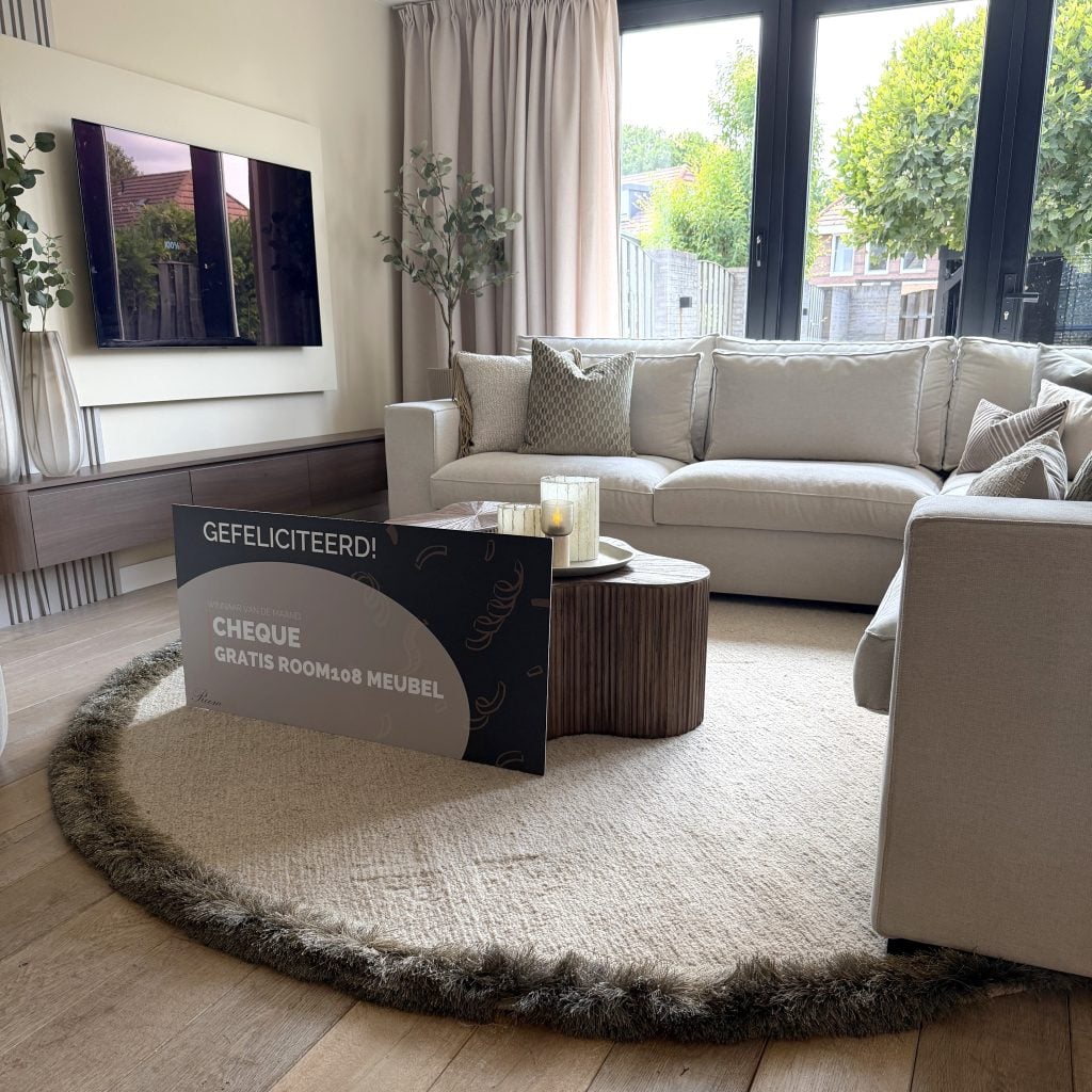 Winner of the July 2026 giveaway with the Annabelle cornersofa from the Room108 collection.
